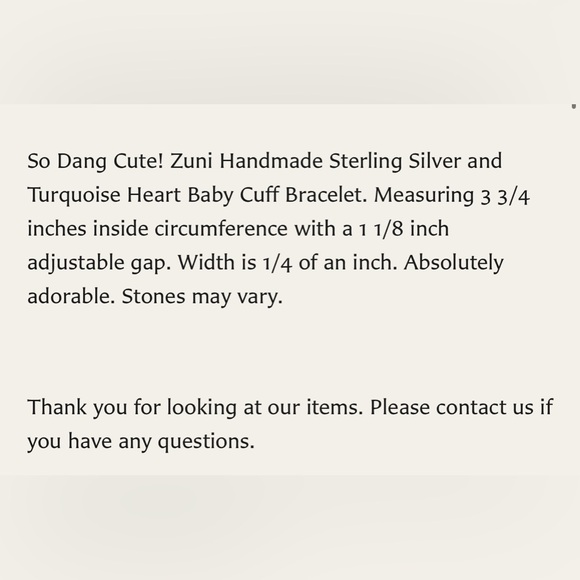 Infant turquoise bracelet - Picture 6 of 6